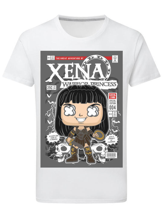 Pop Culture Xena Θεματική Μπλούζα με Στάμπα Λευκή