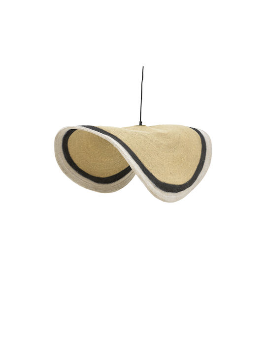Inart Hatchie Pendant Light Black Boho with Socket E27 70x70x123cm