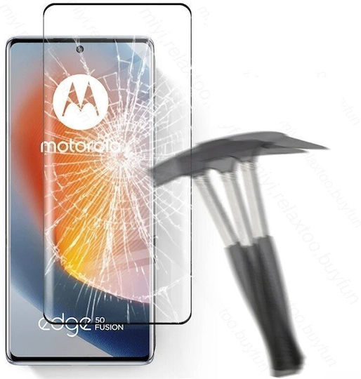 3D Tempered Glass Negru (Motorola Edge 50 Fusion)