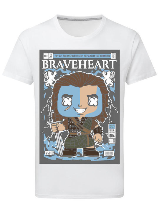 William Walace Brave Heart T-shirt White