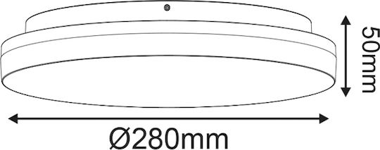 Aca Πλαφονιέρα LED 24W 6500K Aca Πλαφονιέρα LED 24W 6500K