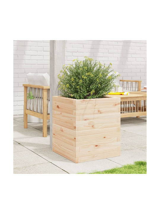 vidaXL Garden Planter Box Wooden Brown 40x40x46cm.