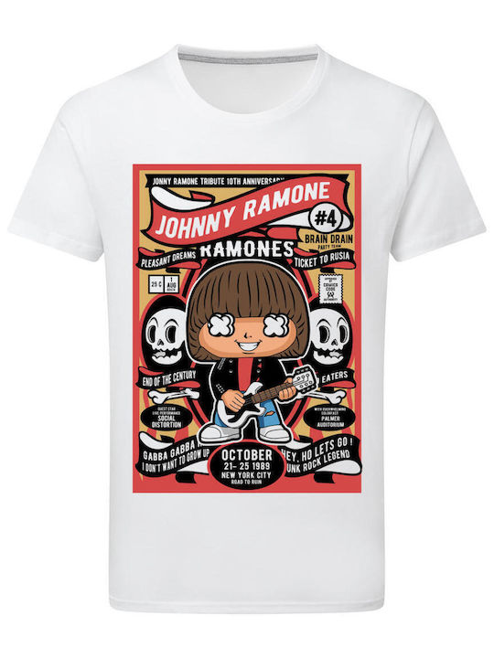 Johnny Ramone T-shirt Weiß