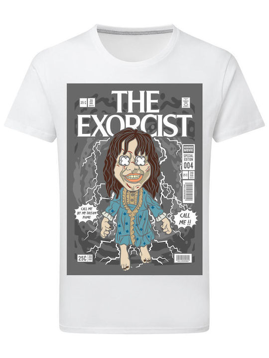 Pop Culture The Exorcist Θεματική Μπλούζα με Στάμπα Λευκή