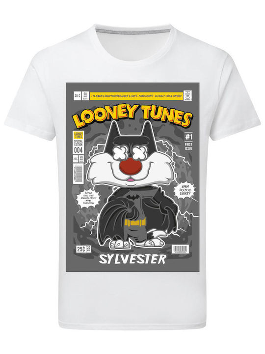 Pop Culture Sylvester T-shirt White