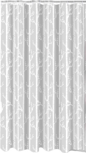 Ionion Shower Curtain 180x180cm Grey Branches