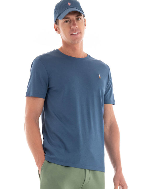 Ralph Lauren Herren T-Shirt Kurzarm Blau