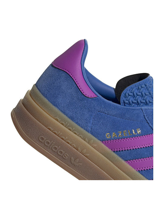 Gazelle Bold Adidași Flatforms Pentru Femei Albastru