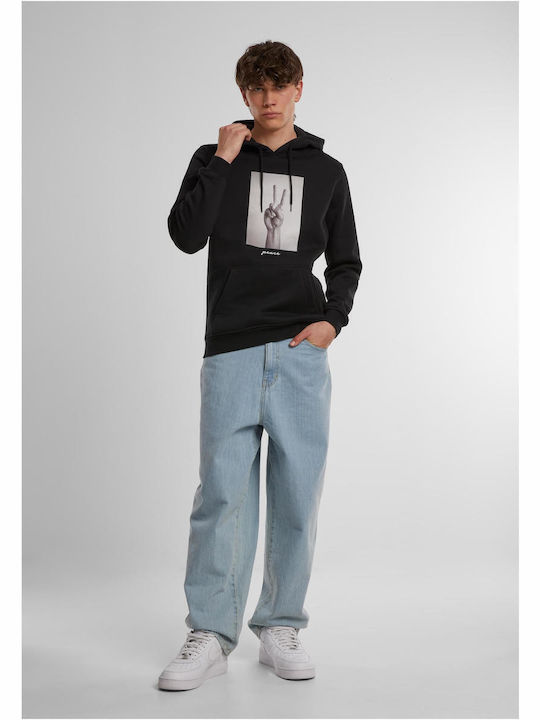 Peace Sign MT1970 Sweatshirt with Hood Black