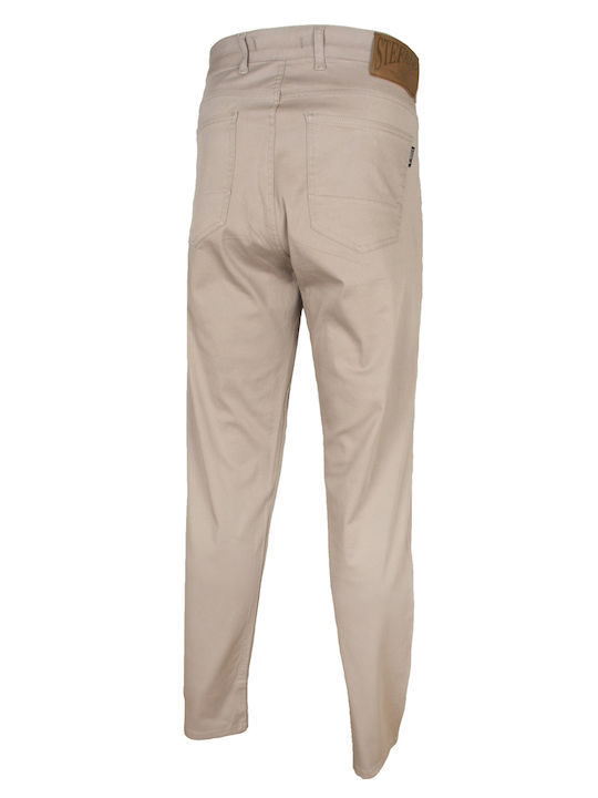 Stefansxxl Men's Trousers in Regular Fit Beige