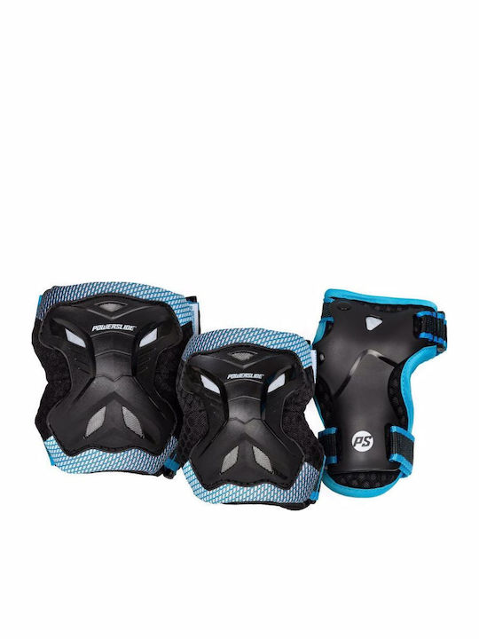 Powerslide Pro Boys Παιδικό Σετ Προστατευτικών Μαύρο