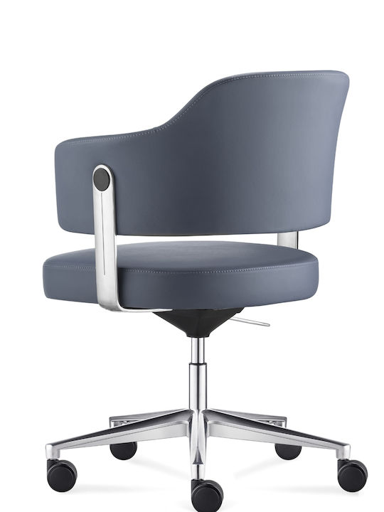 ErgoAction Lauren Office Chair with Blue Arms