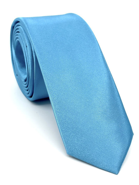 Legend Accessories Σετ Ανδρικής Γραβάτας Μονόχρωμη σε Γαλάζιο Χρώμα