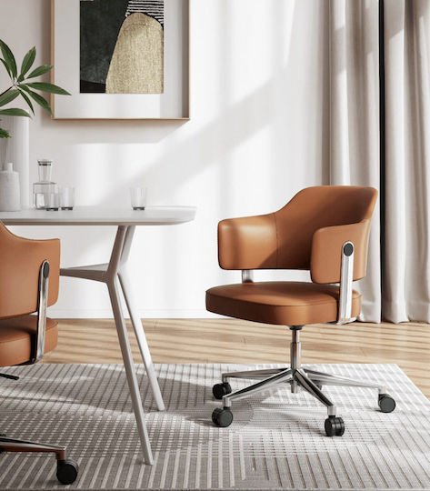 ErgoAction Lauren Office Chair With Tan Arms
