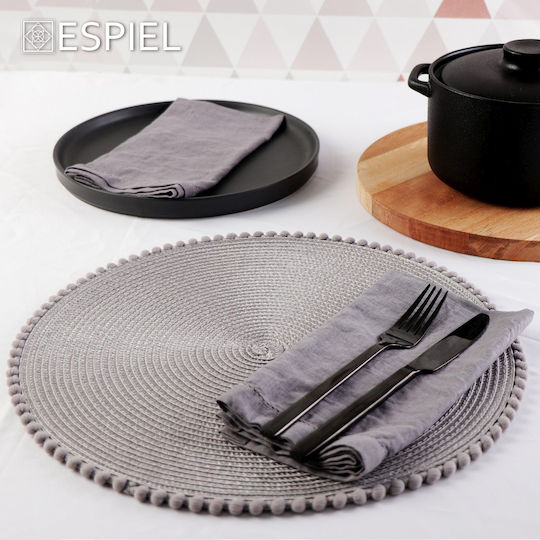 Espiel Divine Gabel-Set Obst/Dessert Edelstahl Schwarz 19cm 12Stück