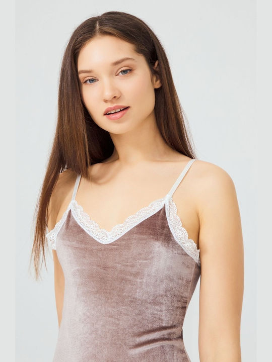 Cu Bretele Gri Tricou pentru femei