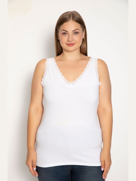 Siyah Inci Bumbac White Tricou pentru femei