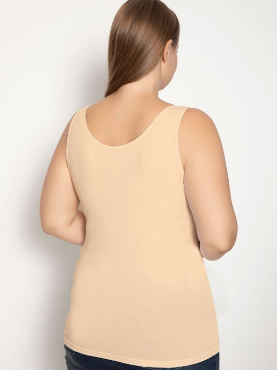 Mit Spaghetti-Träger Beige (Beige) Damen T-Shirt