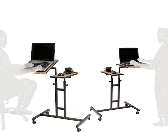 Megapap Atlantic Pine Laptop Table Τραπεζάκι για Laptop Καφέ