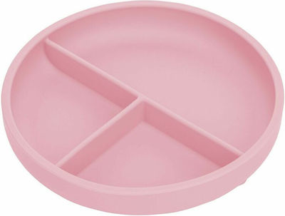 FreeOn Baby Food Plate made of Silicone Pink