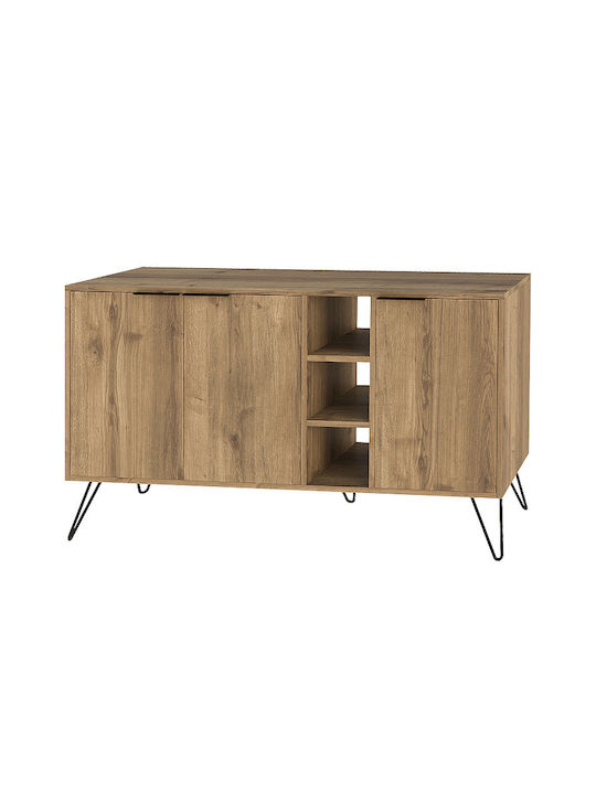 Bufet Clara Din Lemn Culoare Nuc Deschis 142x35.6x83cm