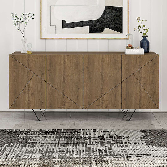 Μπουφές Jakomen Ανοιχτό Καρυδί 180x41.7x80cm Μπουφές Jakomen Ανοιχτό Καρυδί 180x41.7x80cm