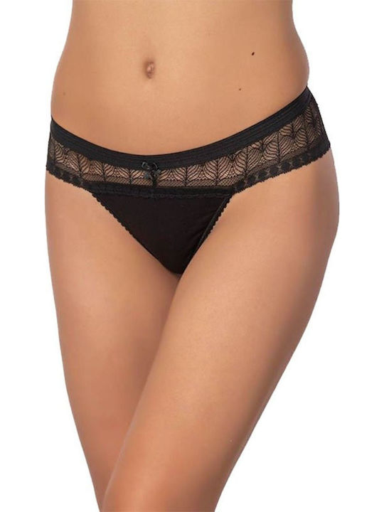 Beatrice Women's Brazil with Lace Black