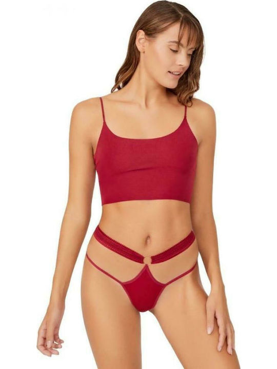 Women's String Burgundy