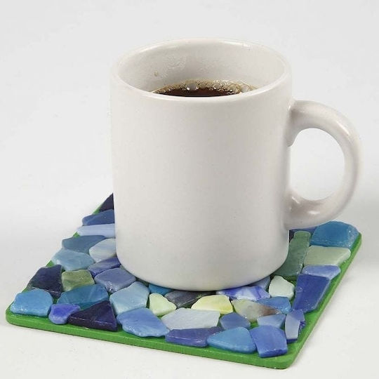 Mini Glass Tiles 10x10mm Glitter 25g