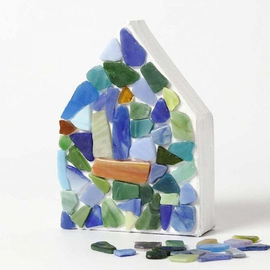 Mini Glass Tiles 10x10mm Glitter 25g