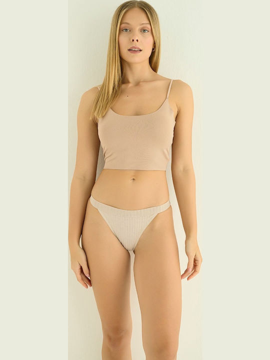 Femeie Slip Beige