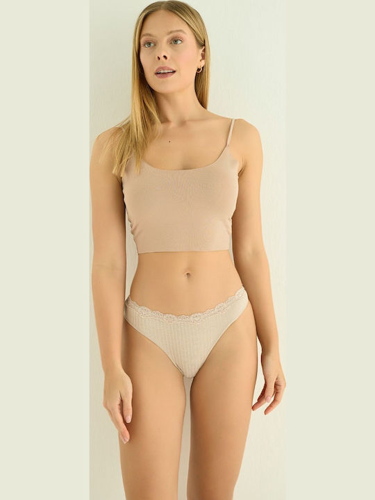 Women's Slip Beige