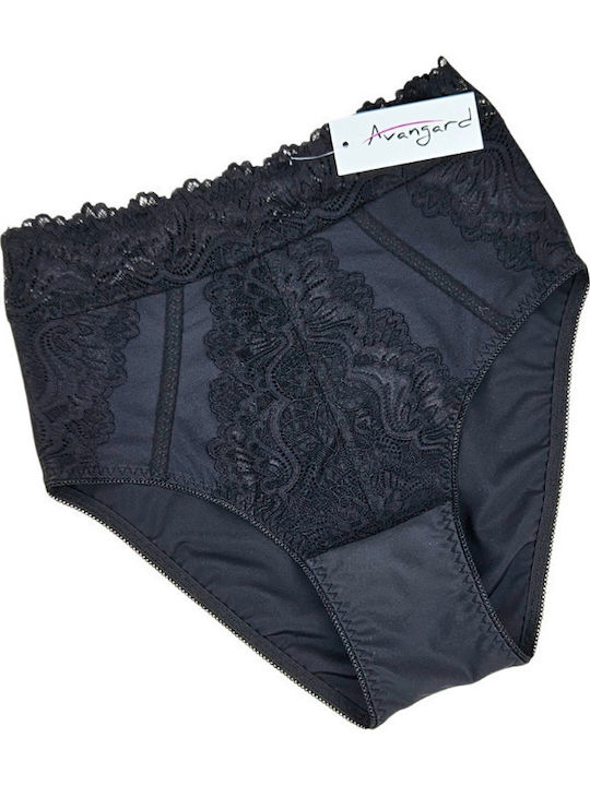 Hochtailliert Damen Slip Black