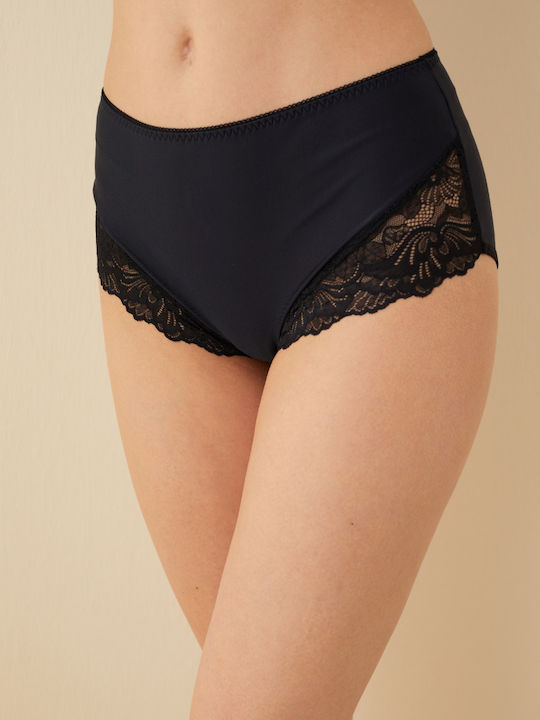Talie înaltă Femeie Slip Black