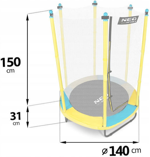 NEO Sport Outdoor Trampoline 140cm with Net