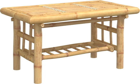Masa Masa de lounge pentru spații exterioare mici de bambus CAFE 70x45x36buc