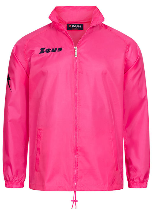 Kway Rain Μπουφάν Αδιάβροχο και Αντιανεμικό Ροζ