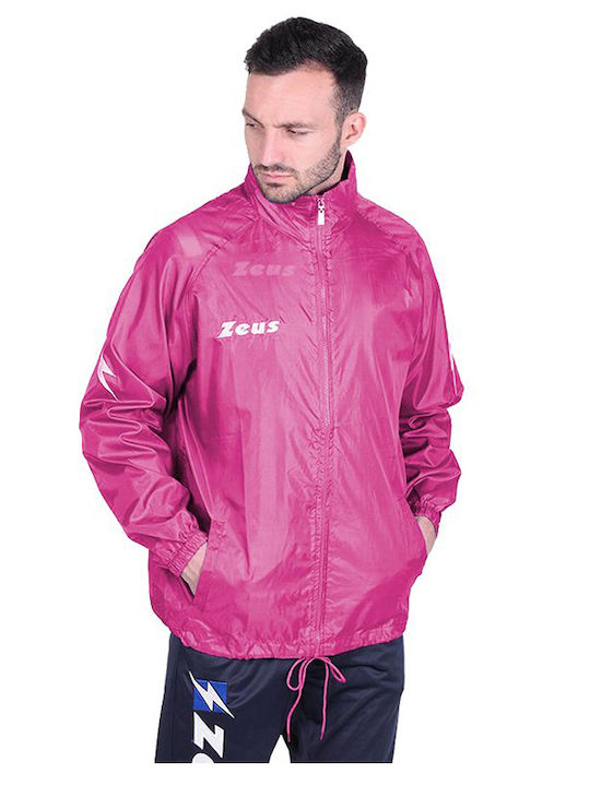 Kway Rain Μπουφάν Αδιάβροχο και Αντιανεμικό Ροζ
