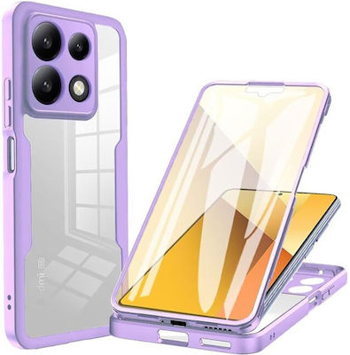 Techsuit 360 Full Cover Set with Glass Purple (Poco X6 Pro)