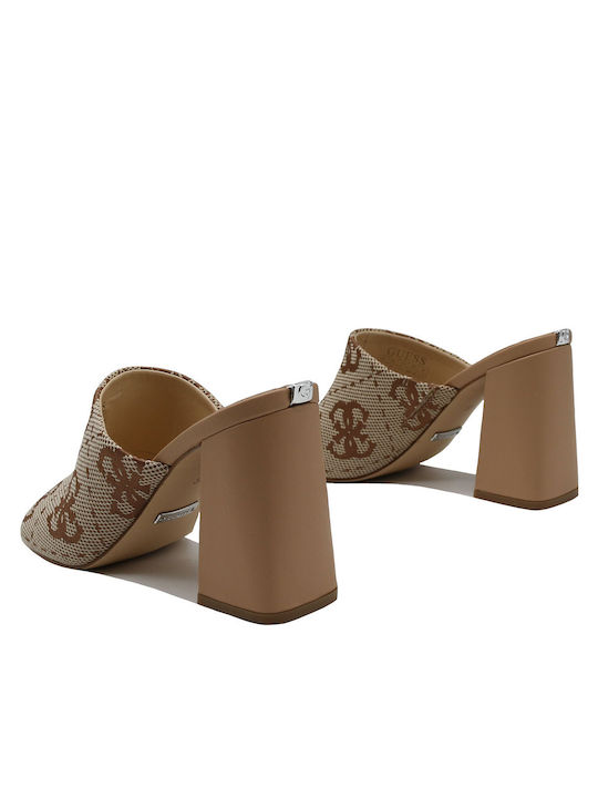 Guess Heel Mules Brown