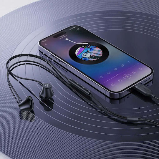 Acefast In-Ear Freisprecheinrichtung Kopfhörer mit Stecker USB-C Schwarz