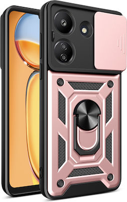 Techsuit Camshield Umschlag Rückseite Rose Gold (Xiaomi Redmi 13C 4G - Techsuit CamShield Serie - Rose Gold)