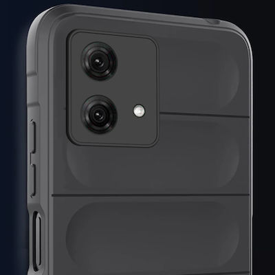 Techsuit Shield Umschlag Rückseite Silikon Schwarz (Moto G84)