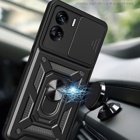 Techsuit Camshield Задна корица Пластмаса / Силикон Зелен (Honor 90 Lite)