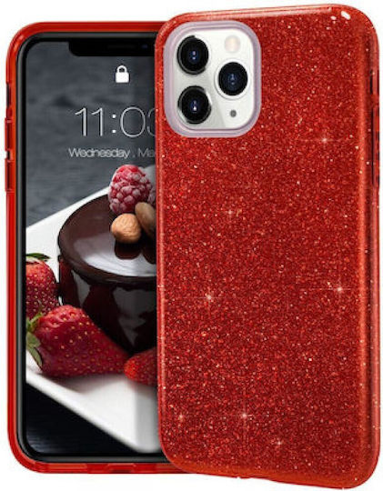 Shine Glitter Back Cover Πλαστικό Γαλάζιο (Galaxy A41)