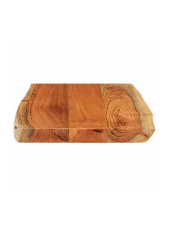 vidaXL Dreptunghiulară Suprafața mesei din Lemn Masiv Maro 60x40x3.8cm 370632 1buc