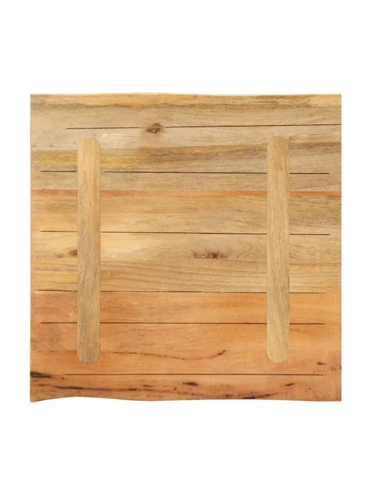 vidaXL Square Table Surface made of Solid Wood Mango 80x80x2.5cm 370722 1pcs