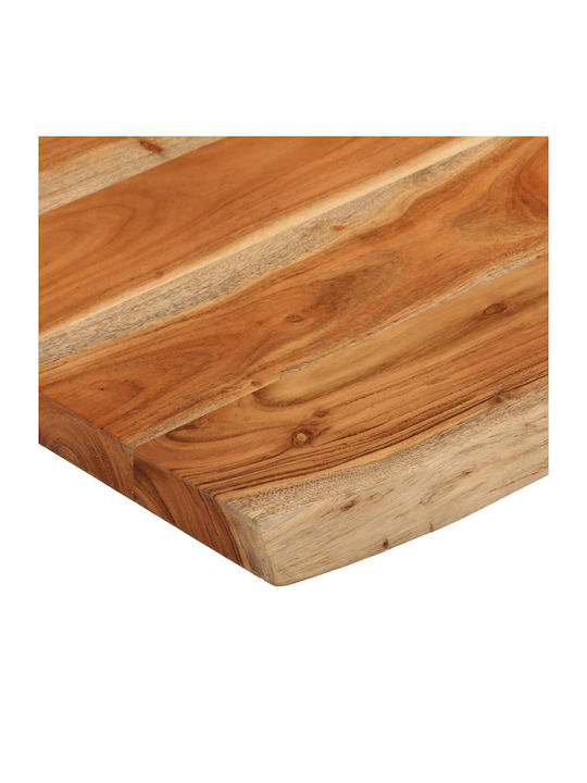 vidaXL Rectangular Table Surface made of Solid Wood Acacia 90x60x2.5cm 370621 1pcs