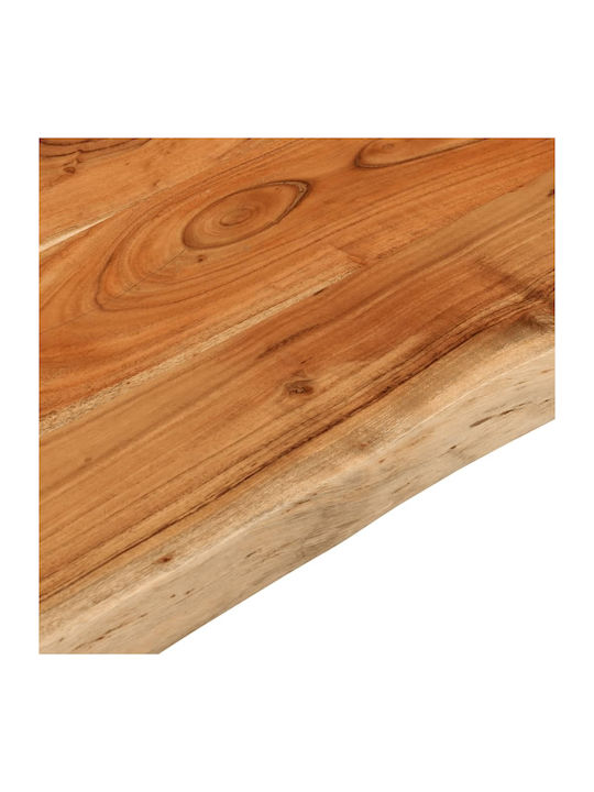 vidaXL Rectangular Table Surface made of Solid Wood Acacia 90x60x2.5cm 370621 1pcs