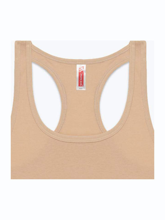 Women's Sports Bra without Padding Beige 90-40178-003